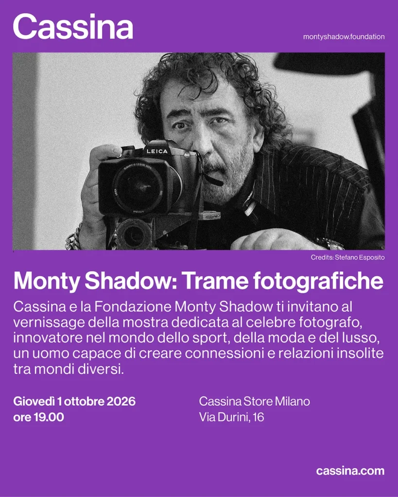 Cassina_mostra evento_Monty_Shadow_store_Milano_ ottobre 2026